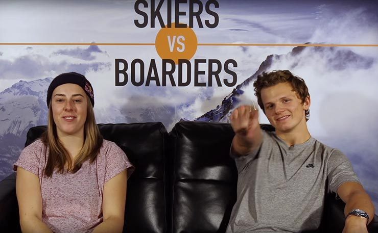 Neilson's 'Skiers vs Boarders' video