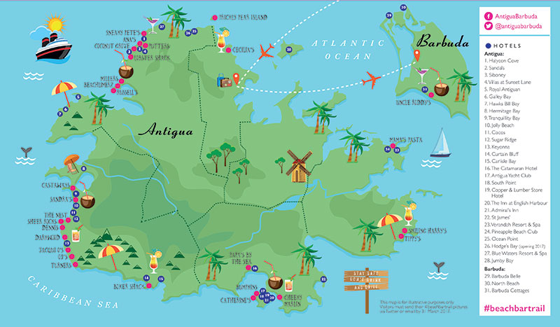 Follow Antigua and Barbuda's Beach Bar Trail