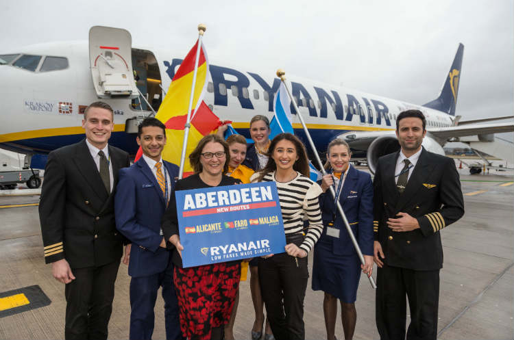 TTG - Travel industry news - Ryanair's Aberdeen programme takes off