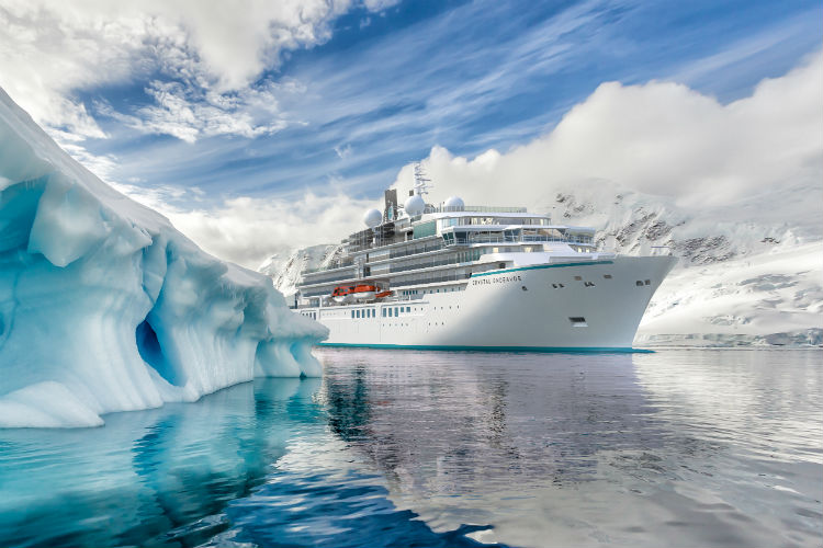 Angela Merkel attends keel-laying of ‘game-changing’ Crystal expedition yacht