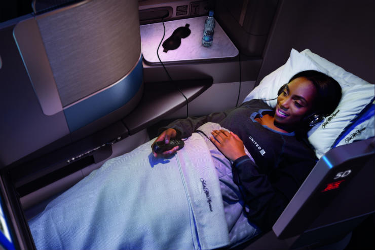 High-flying on United Airlines' Polaris business class