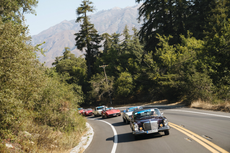 Historic Highway 1 reopens with classic car convoy