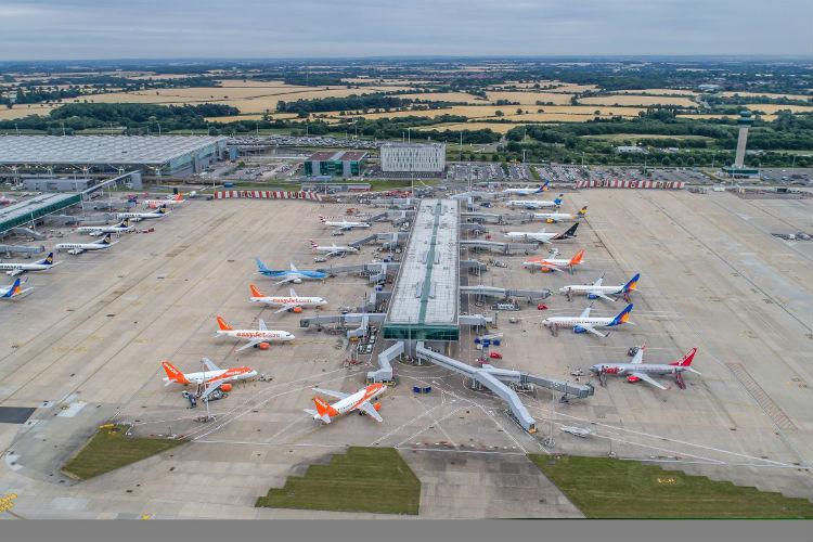 See transformed Stansted in drone footage