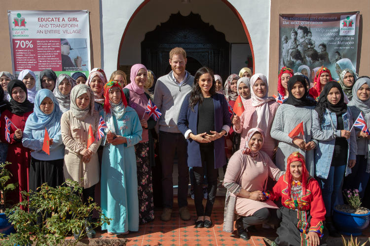 Harry and Meghan visit Intrepid-backed education charity in Morocco