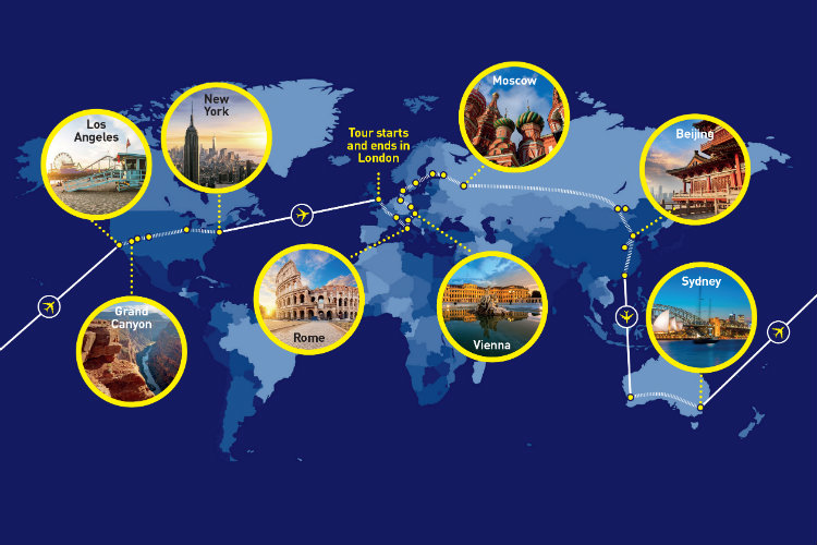 Railbookers reveals 'ultimate bucket-list' round-the-world trip