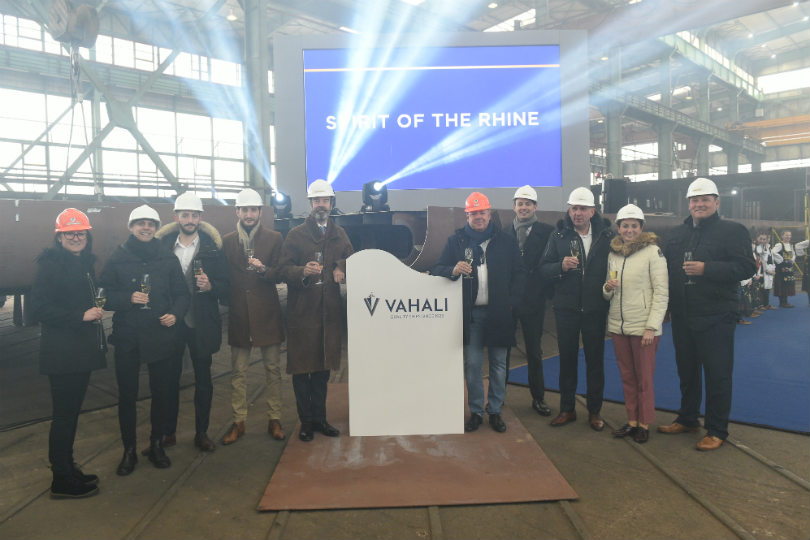 Saga marks keel-laying of new river ship