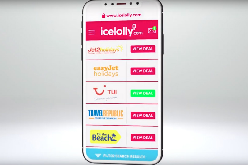 Icelolly 'showcasing simplicity' in peaks TV adverts