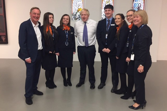 Hays Travel apprentices meet with Boris Johnson