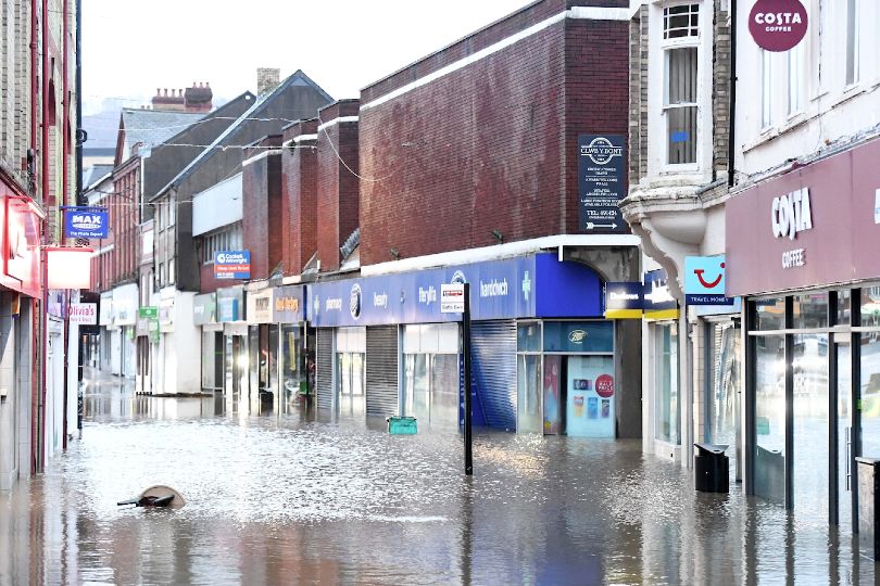 Storm Dennis: Tui Pontypridd shut after 'significant flooding'