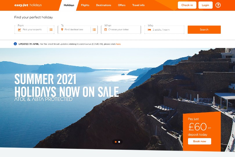 Majority of easyJet Holidays clients rebooking cancelled breaks