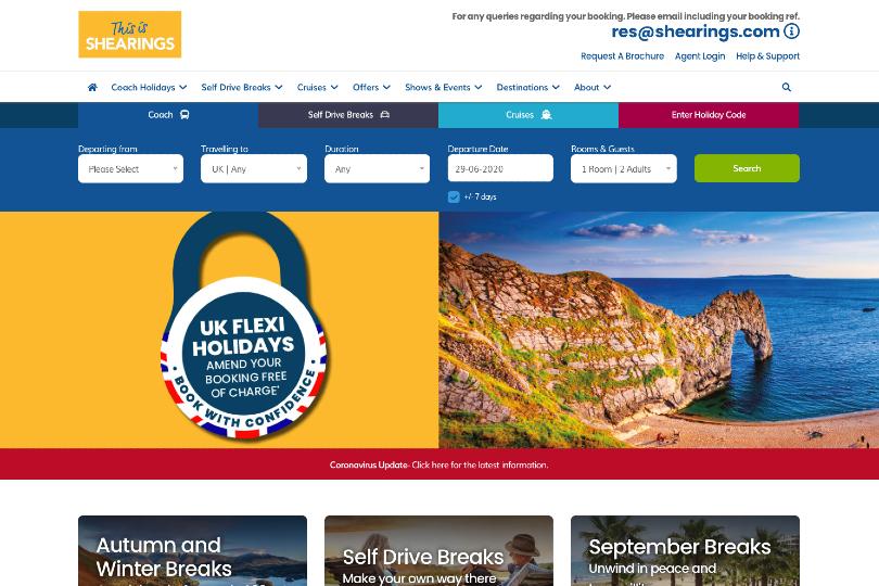 Shearings no longer taking new bookings