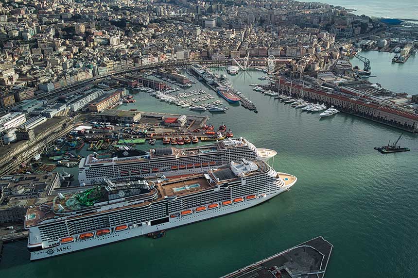 msc cruise genoa port