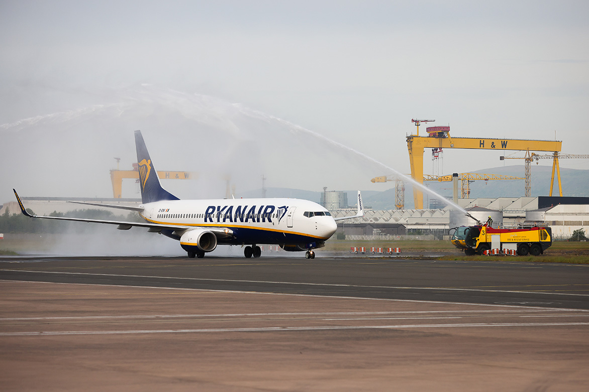 Ryanair returns to Belfast City after more than a decade