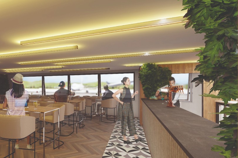Teesside airport reveals new lookout platform and bar