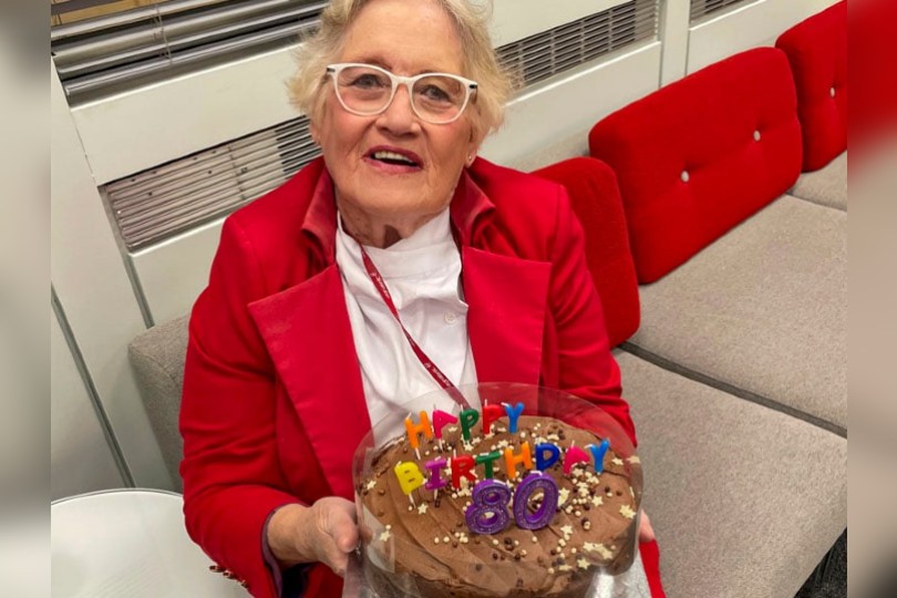 Virgin Atlantic's oldest employee celebrates 80th birthday