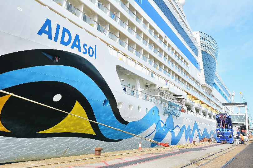Three Aida ships commissioned for shore power in Southampton