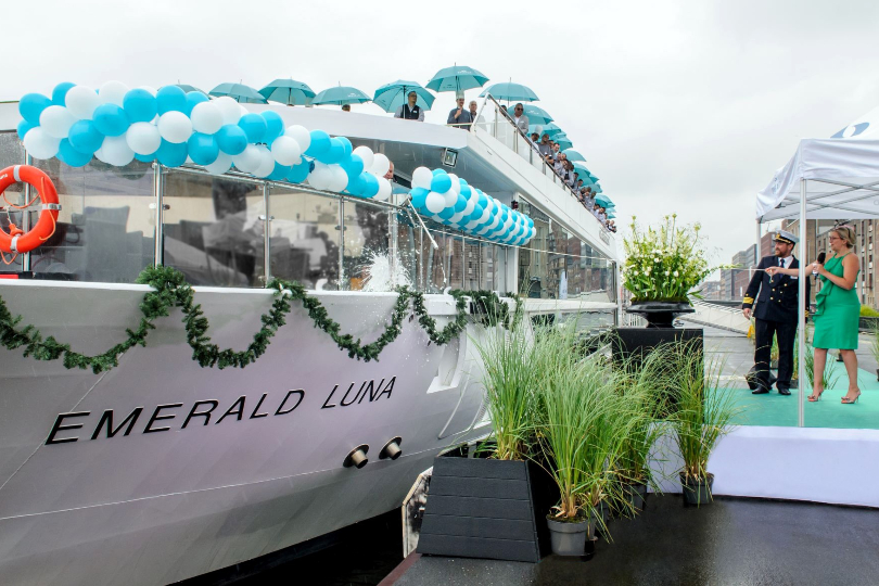 Emerald Cruises’ new-ship Luna christened in Amsterdam