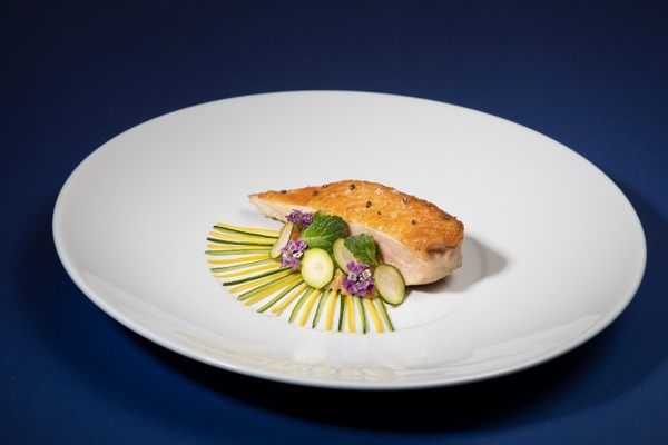 Air France serves gourmet menus from Michelin star chefs