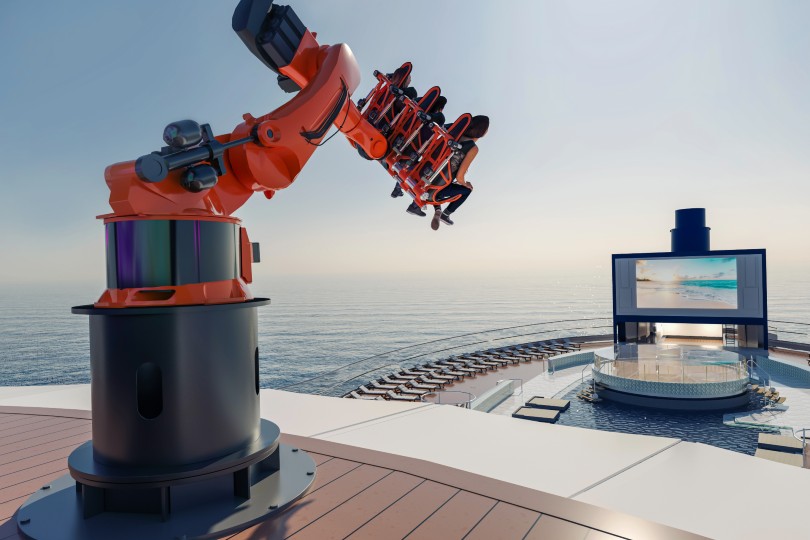 MSC reveals new rollercoaster-at-sea experience Robotron