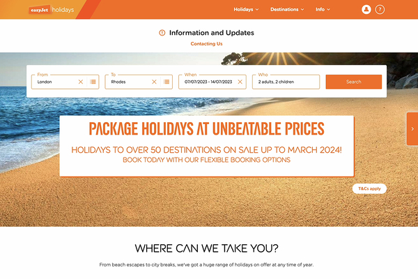 TTG - Travel industry news - EasyJet holidays upgrades agents' booking portal