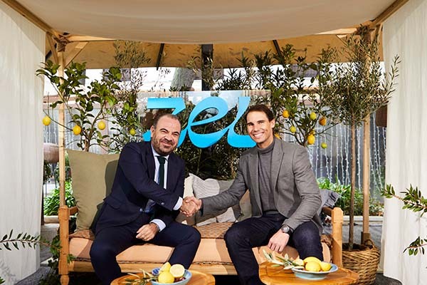 Tennis supremo Rafael Nadal (right) announced the project with Gabriel Escarrer, chief executive of Melia Hotels International