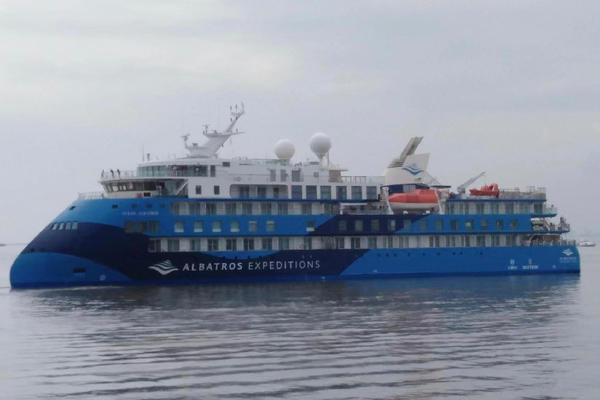 Watch: Albatros Expeditions’ new vessel leaves shipyard ahead of maiden voyage