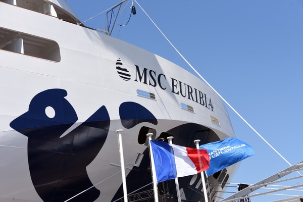 MSC Cruises takes delivery of second LNG-powered ship, Euribia