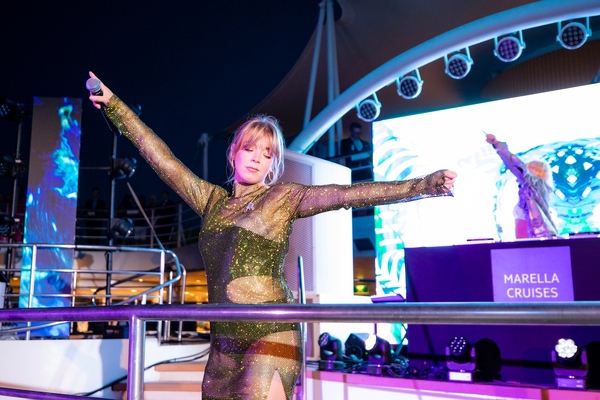 Becky Hill performs as Marella Voyager named in Malaga