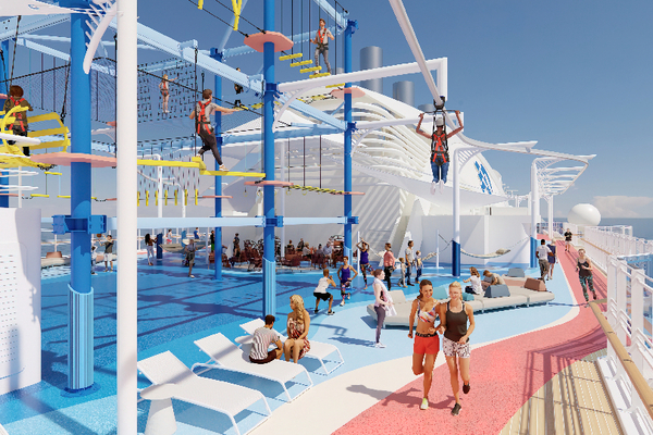 Sun Princess to feature first-ever Rollglider at sea in new top-deck activity zone