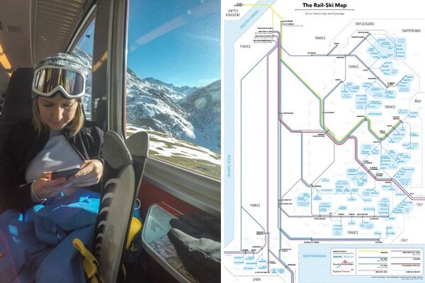 New tube-inspired ski rail map signals greener journeys to France's slopes