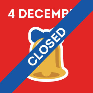 4 December - this day's draw has now closed