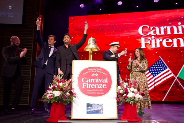Carnival Firenze christened in Long Beach