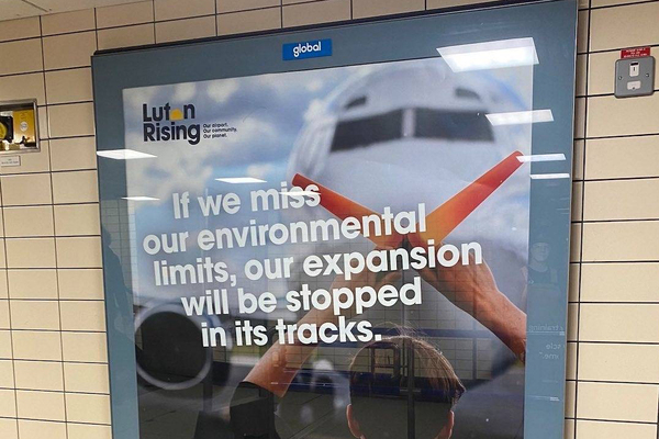 Luton airport green pledge ad banned for failing to include flight emissions