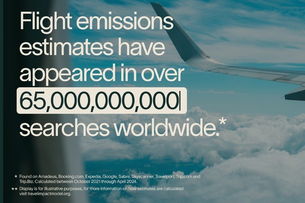 Flight emissions data now shown in more than 65 billion searches worldwide