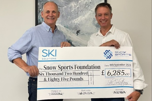 Ski Solutions celebrates completion of charity bike ride