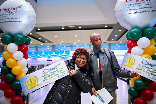 Ethiopian Airlines celebrates first anniversary at London Gatwick