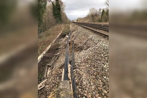 Gatwick Express services suspended following landslip south of airport