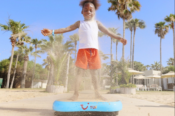 Tui debuts sand shaker gadget to get get kids sand free in seconds